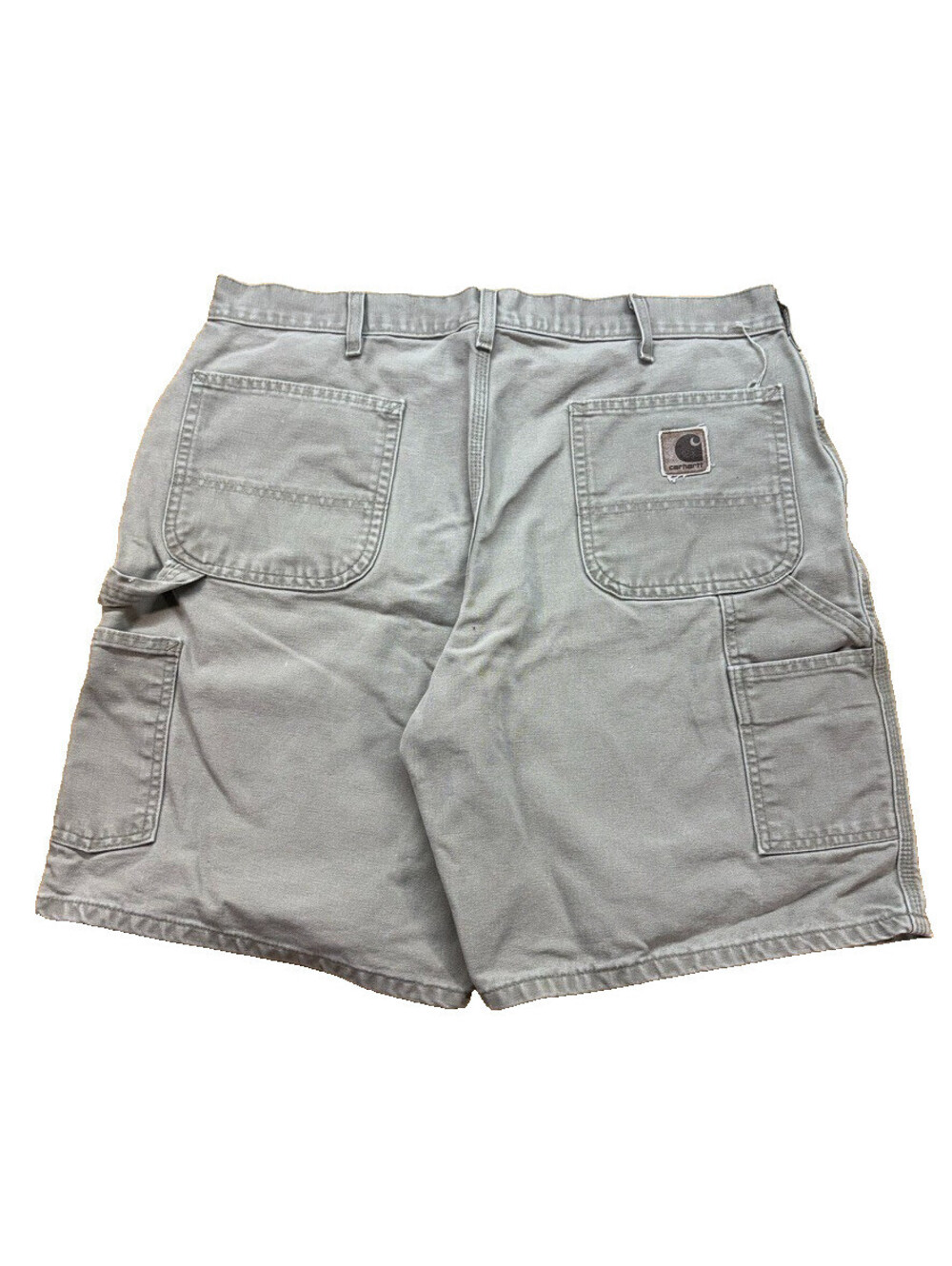 VTG Carhartt B25 Duck Canvas Carpenter Shorts Beige Mens 36